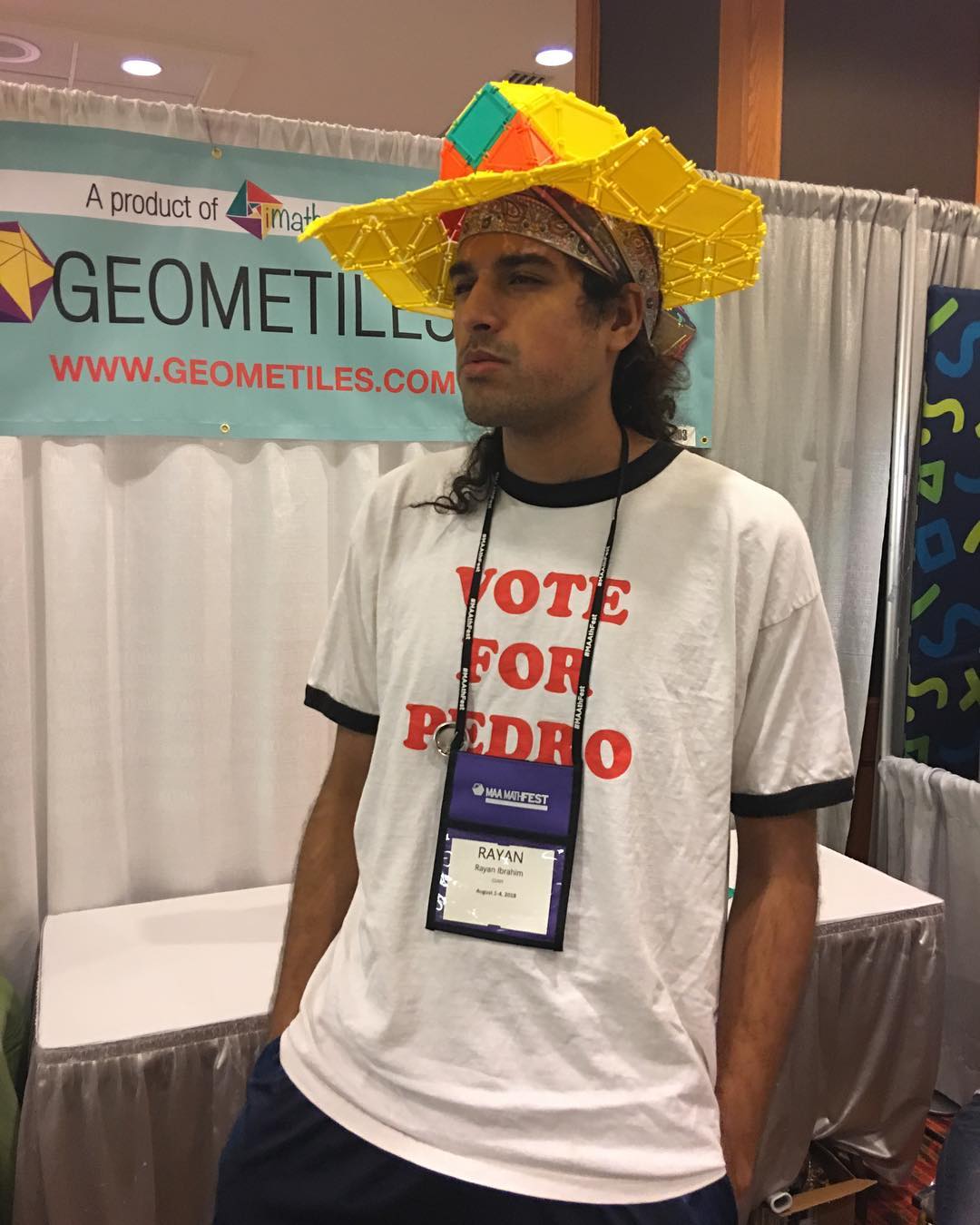 R. Ibrahim (Me), Attending MAA MathFest in 2018.