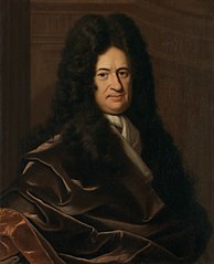 A portrait of Leibniz.